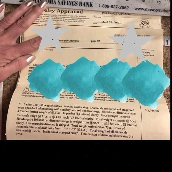 18K Yellow Gold Diamond Cluster Cocktail Ring - Picture 13 of 13